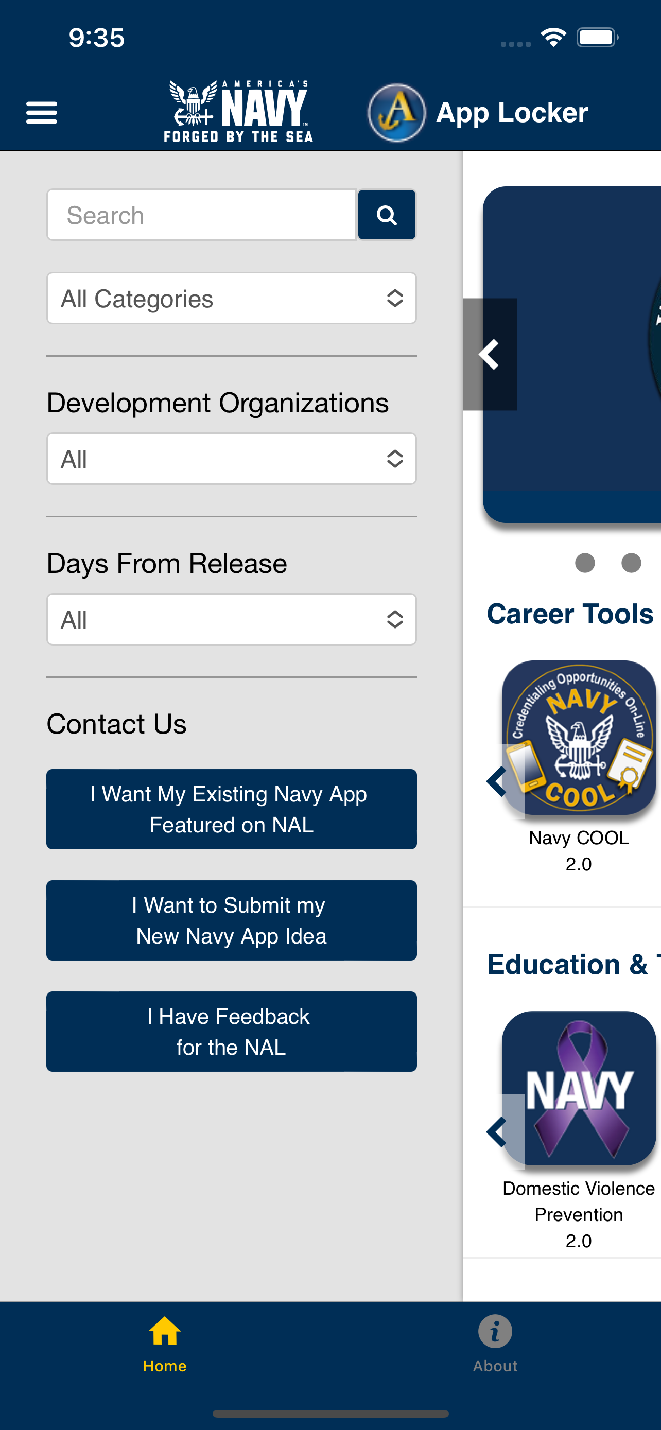 Navy App Locker